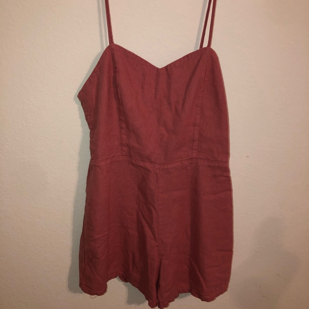 blush pink romper